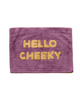Hello Cheeky Bath Mat - Purple