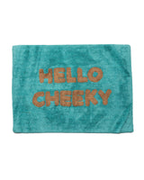 Hello Cheek Bath Mat - Turquoise