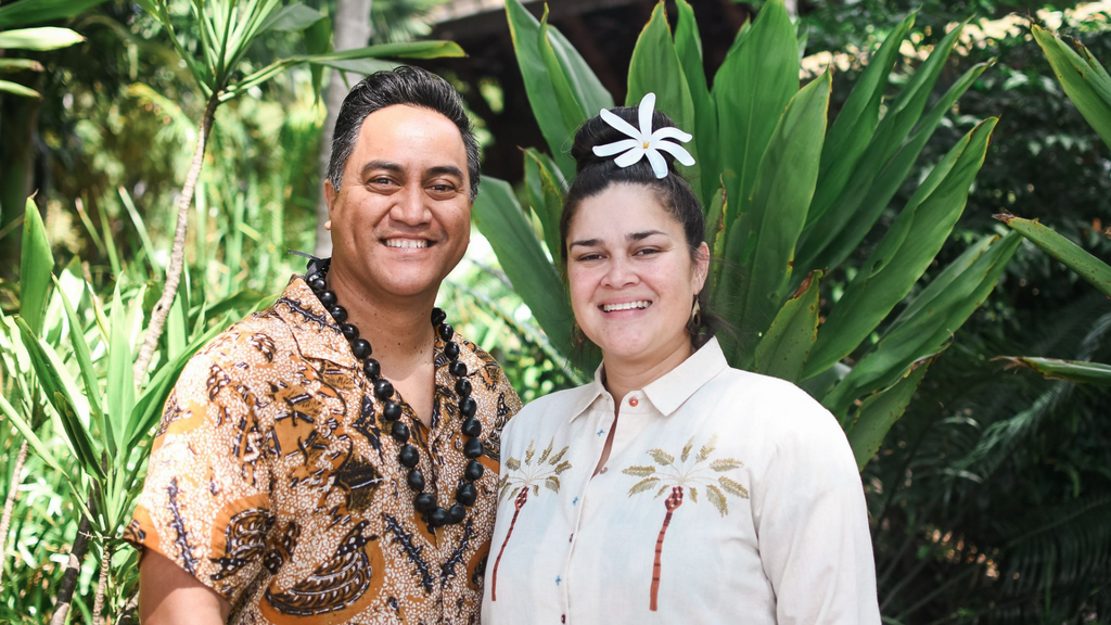 Heimana & Leilani sharing the Polynesian rhythms & dances