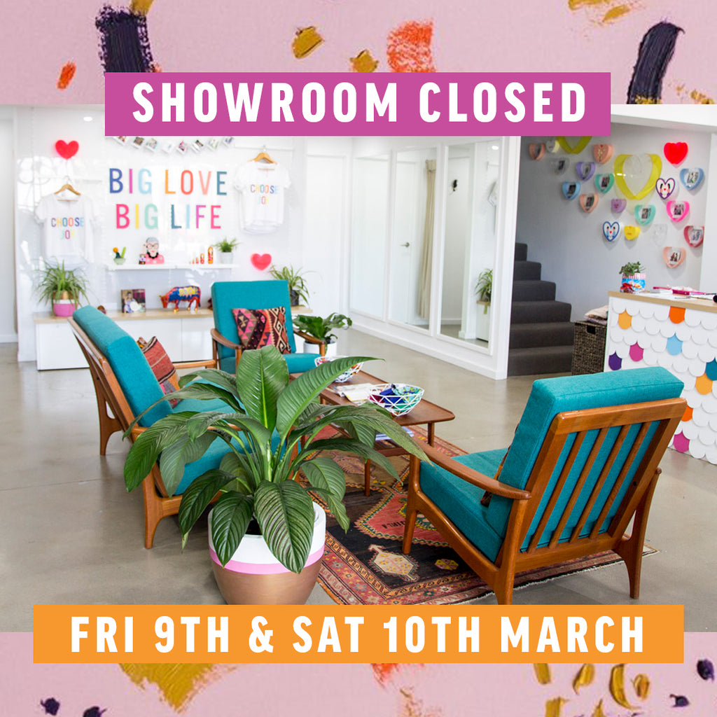 Showroom Closed 9th & 10th March!