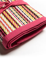 Beach Mat - Pink/Multi Stripe