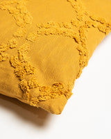 Tufted Tile Cushion - Mustard