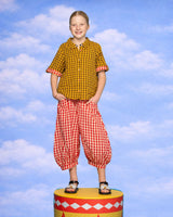 Kids Guru Pant - Red Seersucker