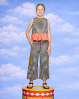 Kids Gillie Top - Spliced Seersucker
