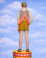 Kids Gillie Top - Spliced Seersucker