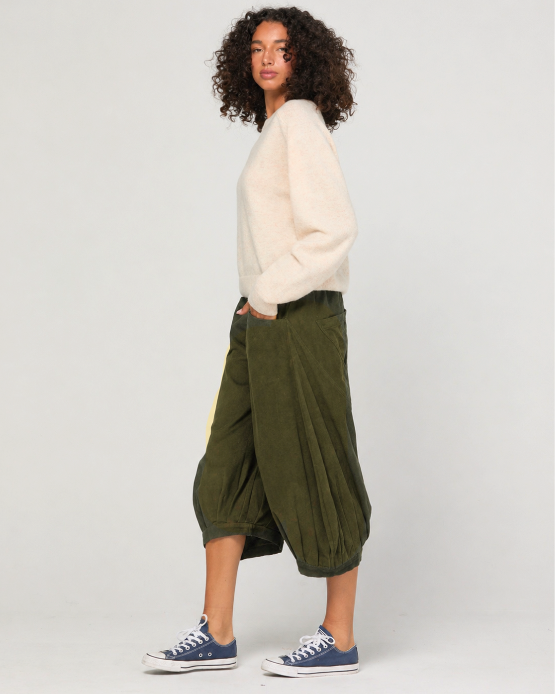 Cord Guru Pant - Olive Green