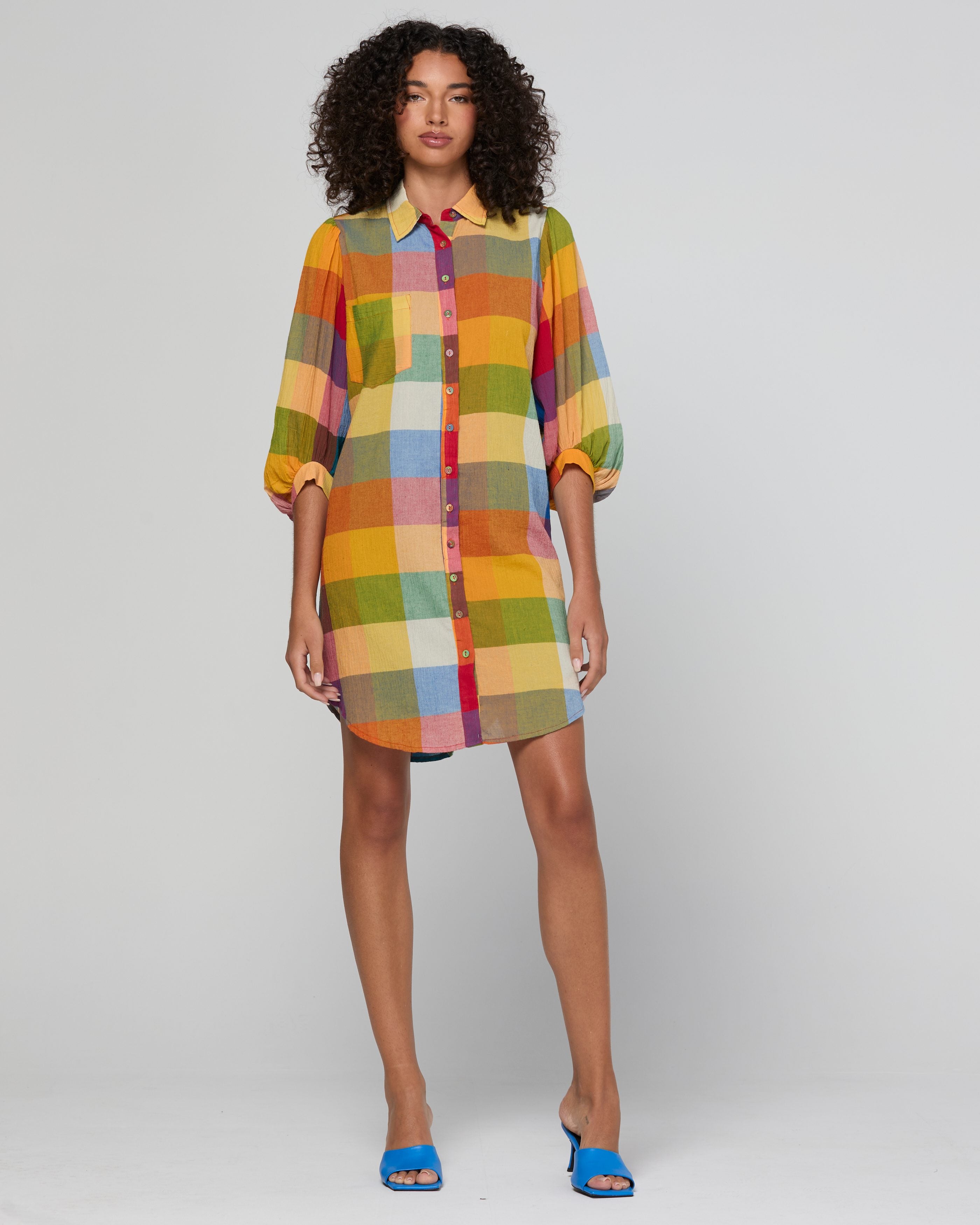 Pari Shirt Dress - Kingston Check
