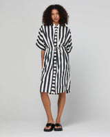 Shiro Shirt Dress - Mono Stripe