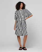 Shiro Shirt Dress - Mono Stripe