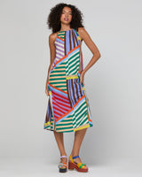 Aria Dress - Liquorice Stripe