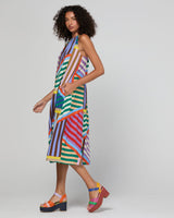 Aria Dress - Liquorice Stripe