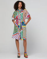 Maui Shirt Dress - Liquorice Stripe