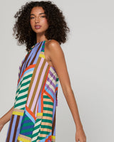 Aria Dress - Liquorice Stripe