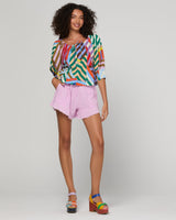 Lucia Top - Liquorice Stripe