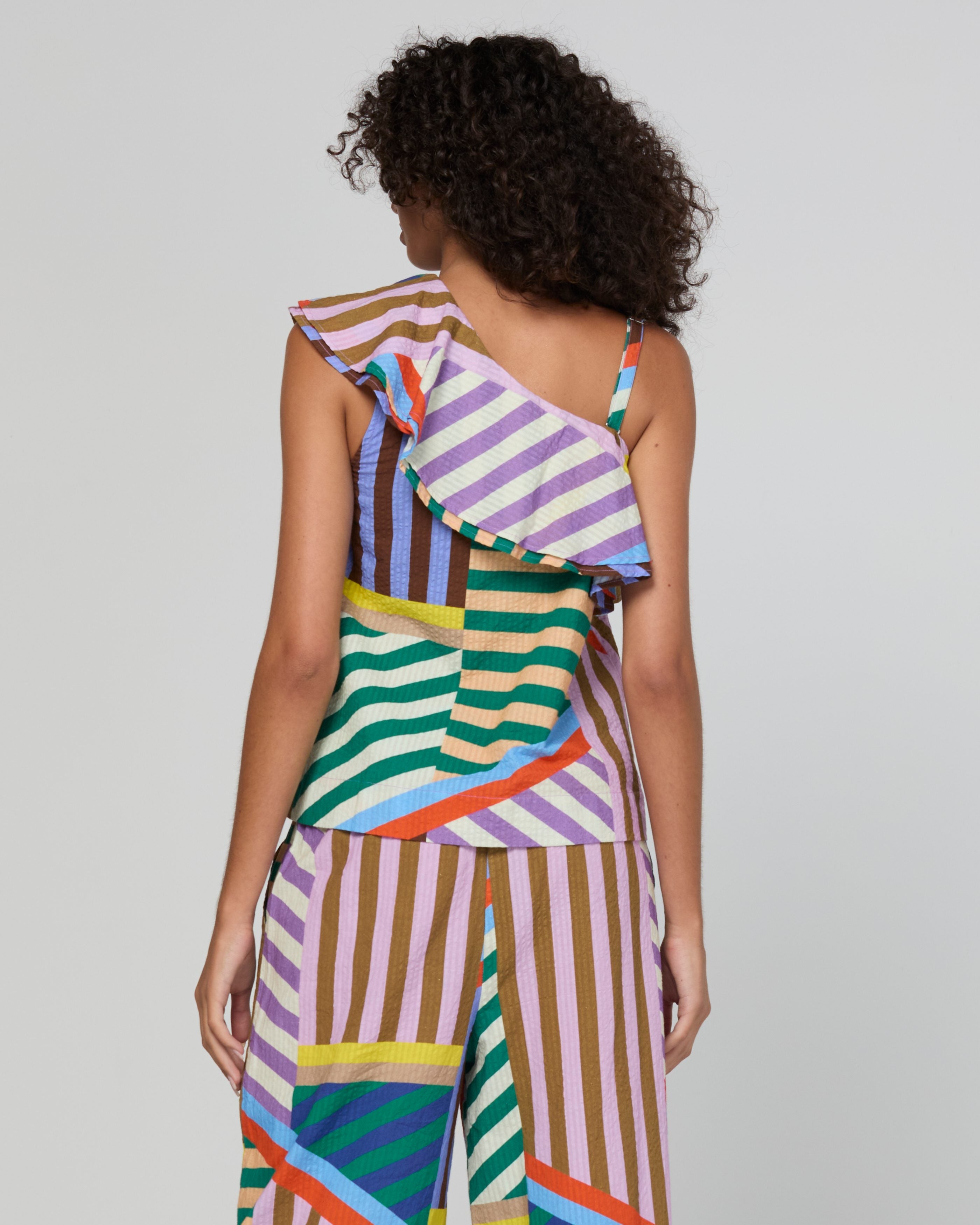 Sasha Top - Liquorice Stripe
