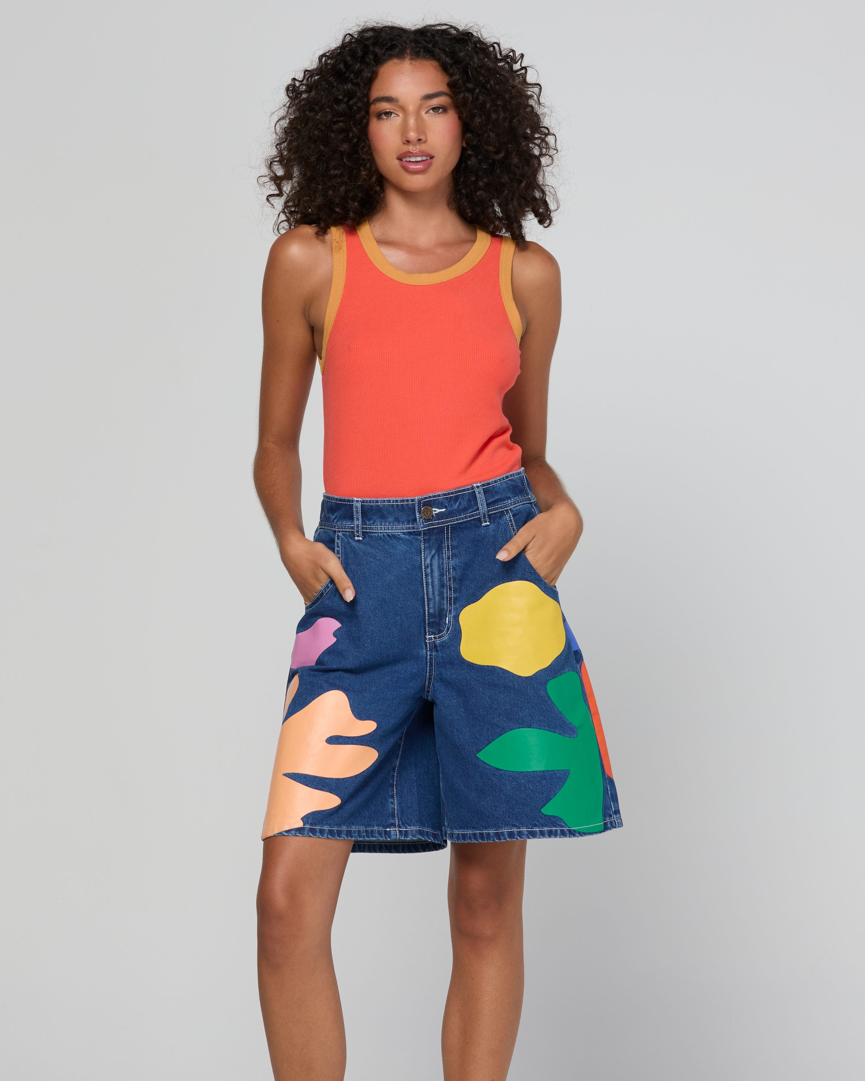 Leela Short - Denim Multi
