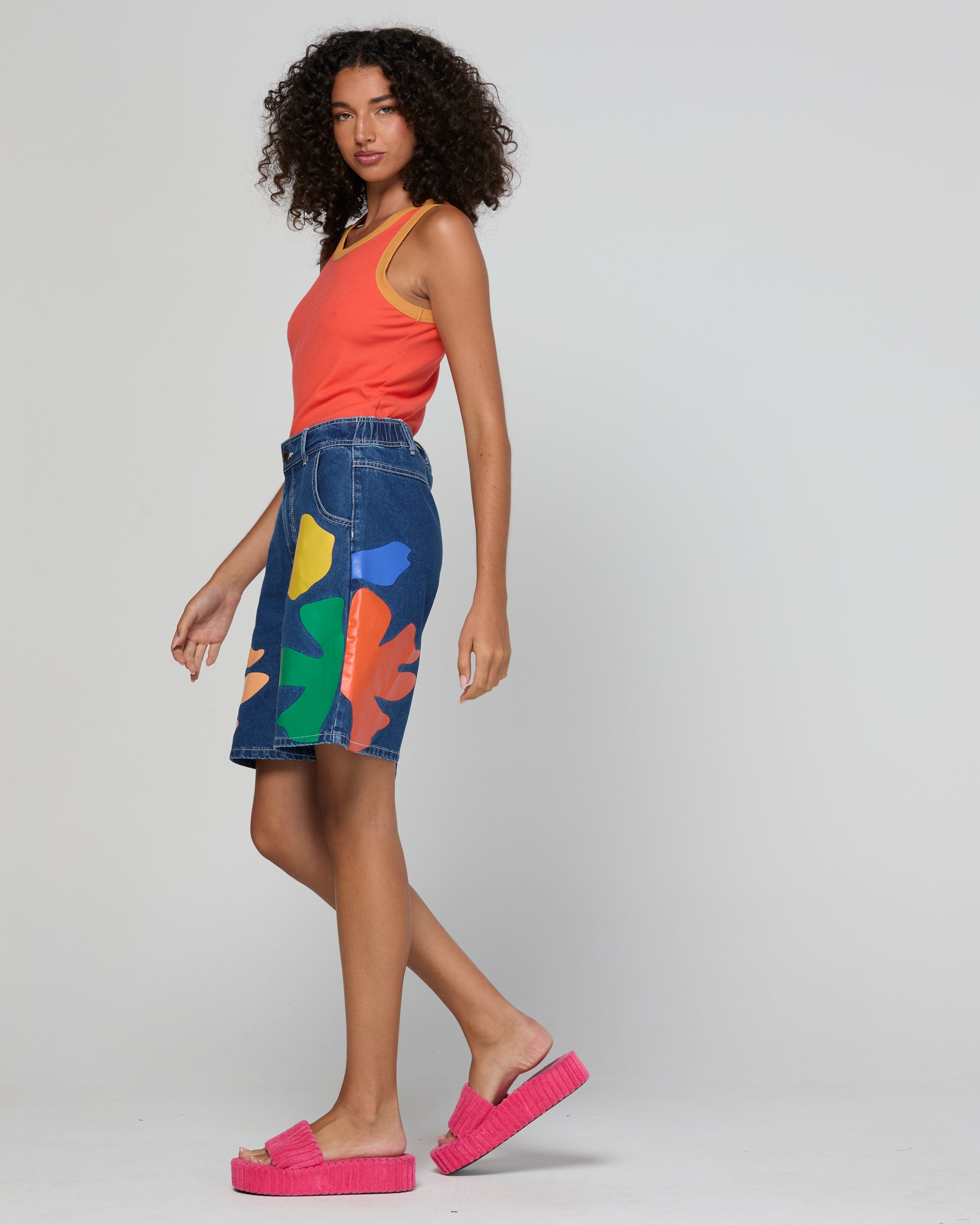 Leela Short - Denim Multi