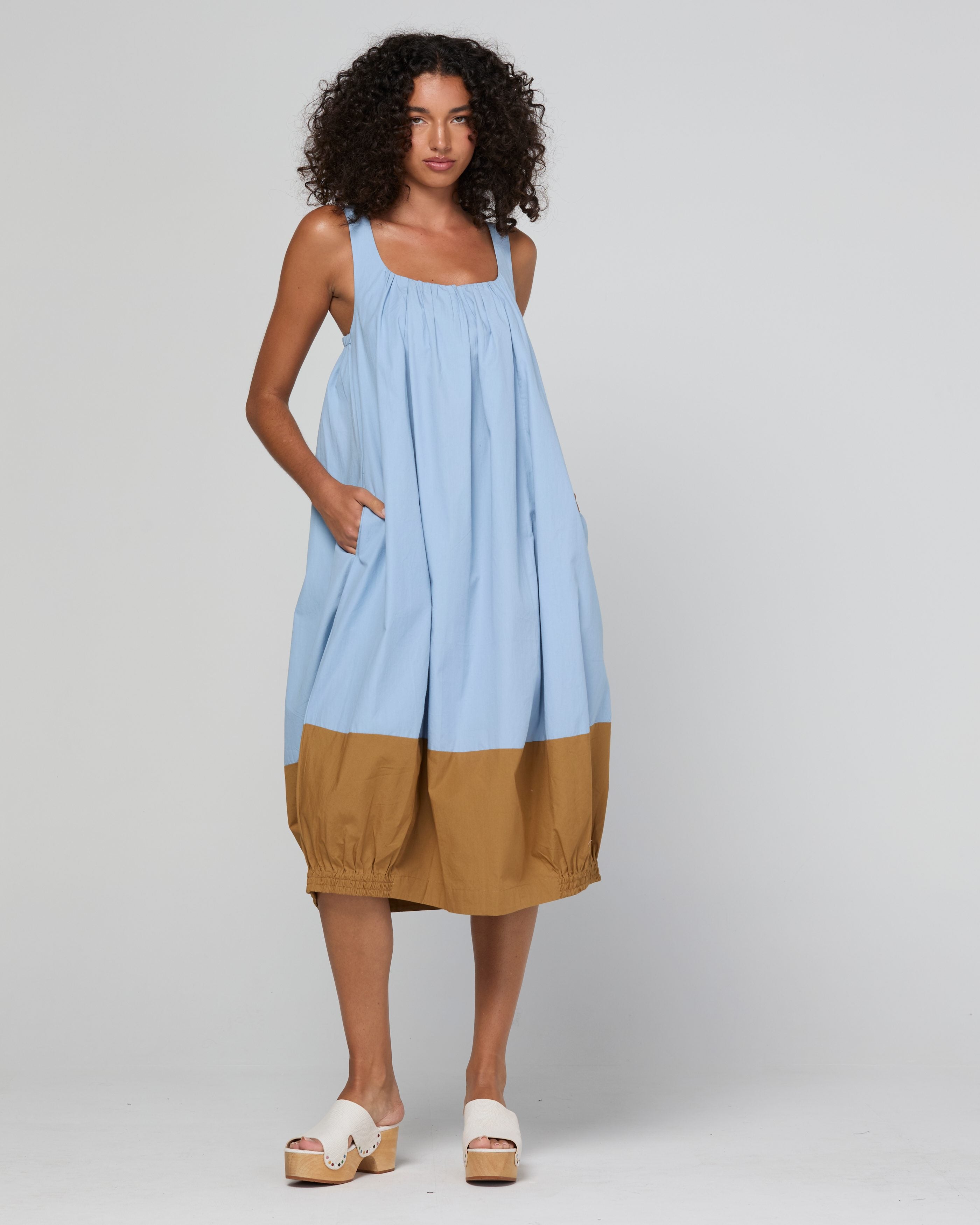 Asha Midi Dress - Iced Chai