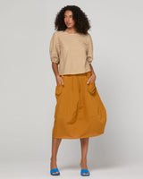 Ava Top - Mustard Stripe