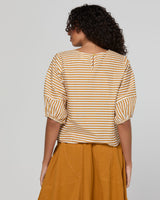 Ava Top - Mustard Stripe