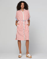 Maui Shirt Dress - Watermelon Stripe