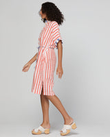 Maui Shirt Dress - Watermelon Stripe