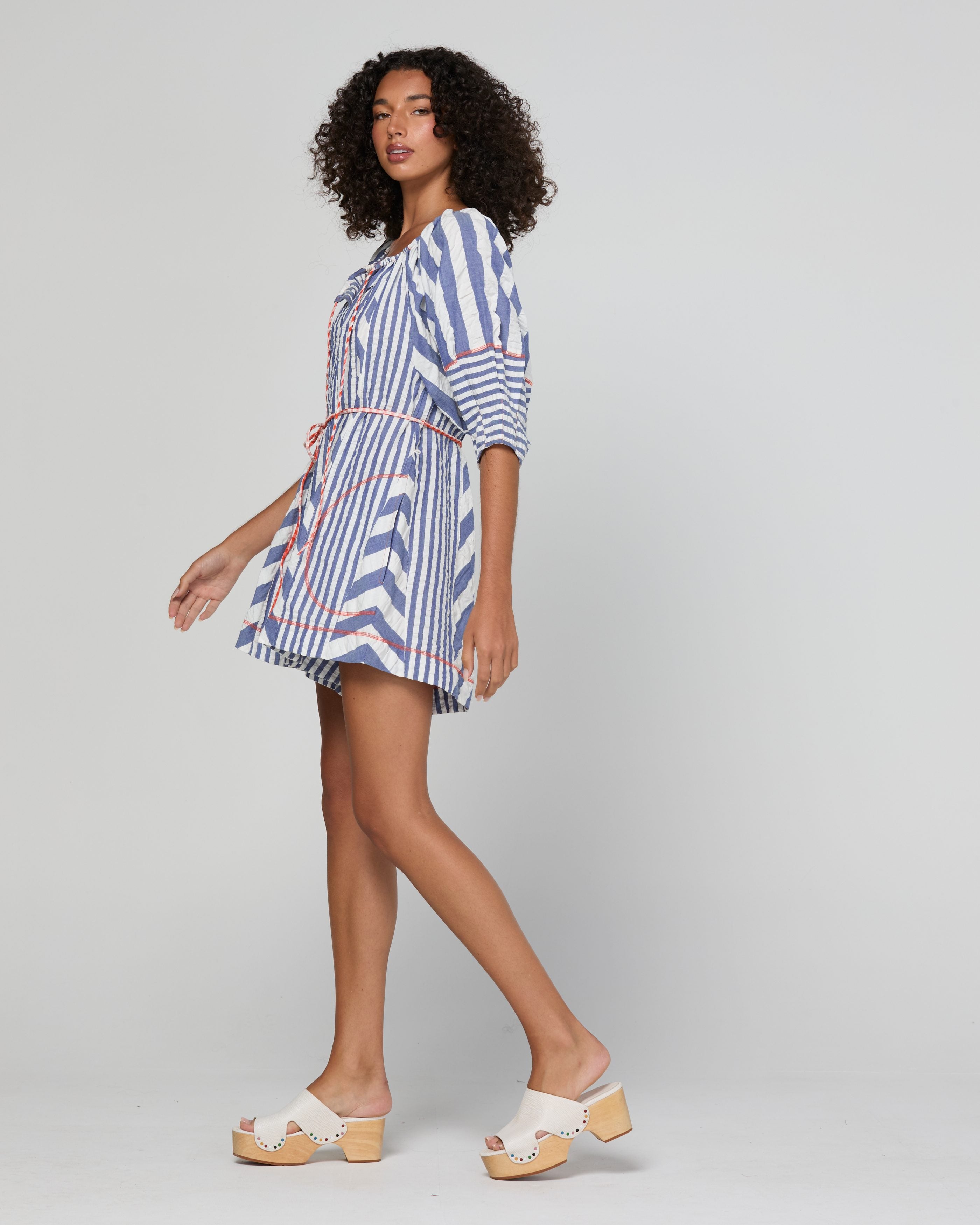 Lucia Playsuit - Ocean Stripe