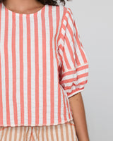 Ava Top - Watermelon Stripe