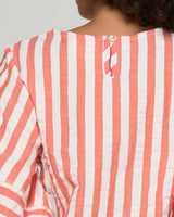 Ava Top - Watermelon Stripe