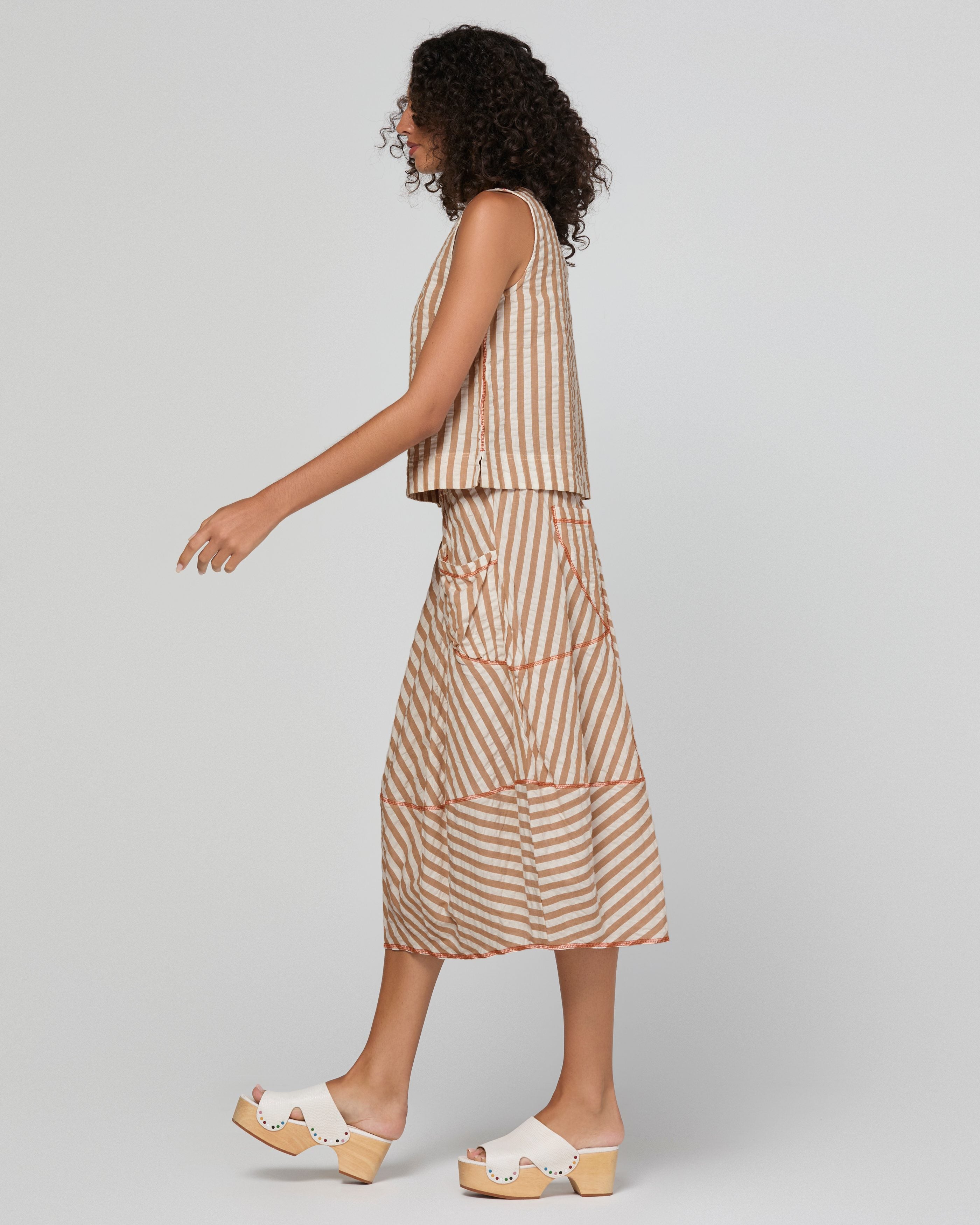 Guru Skirt - Sandy Stripe