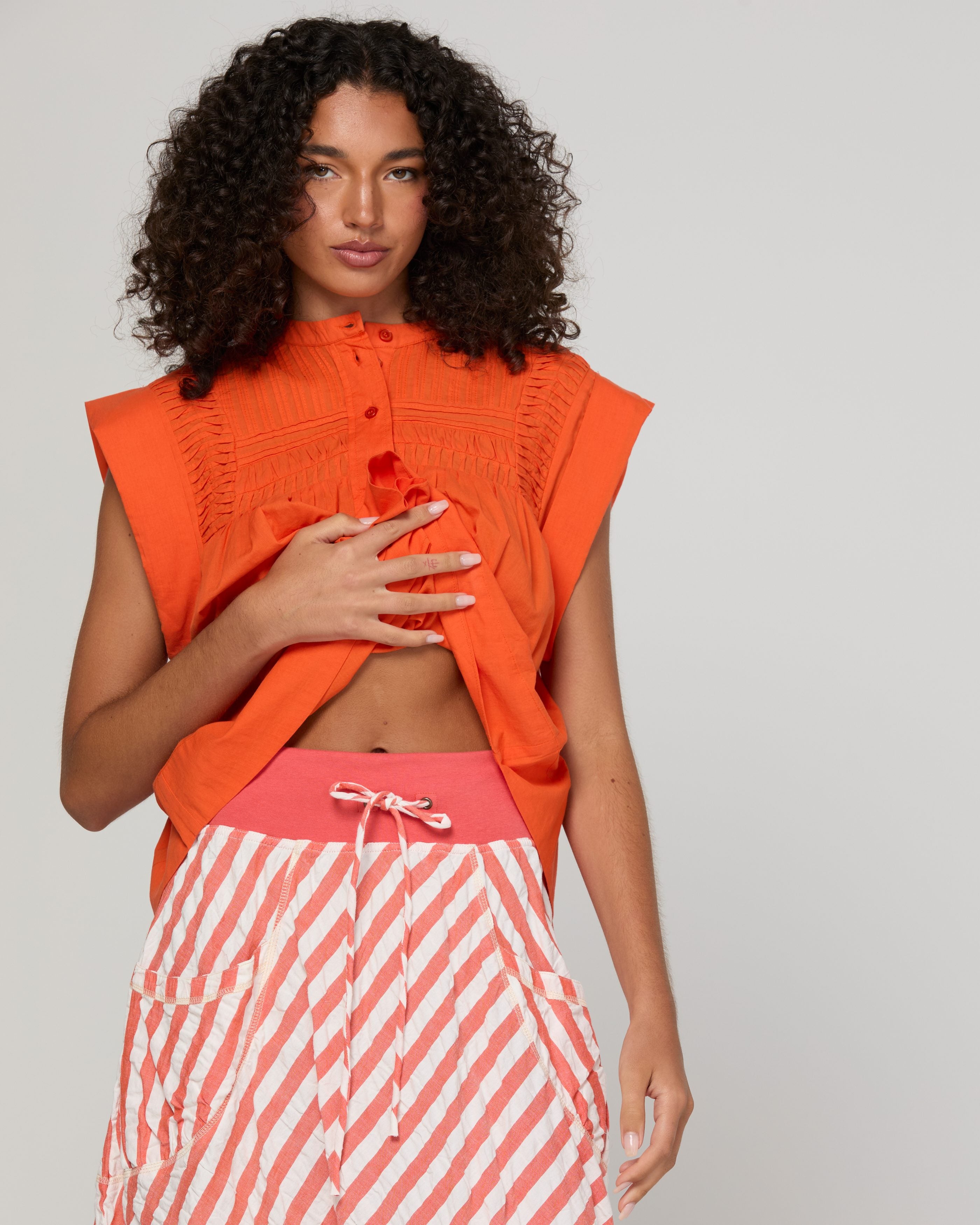 Guru Skirt - Watermelon Stripe