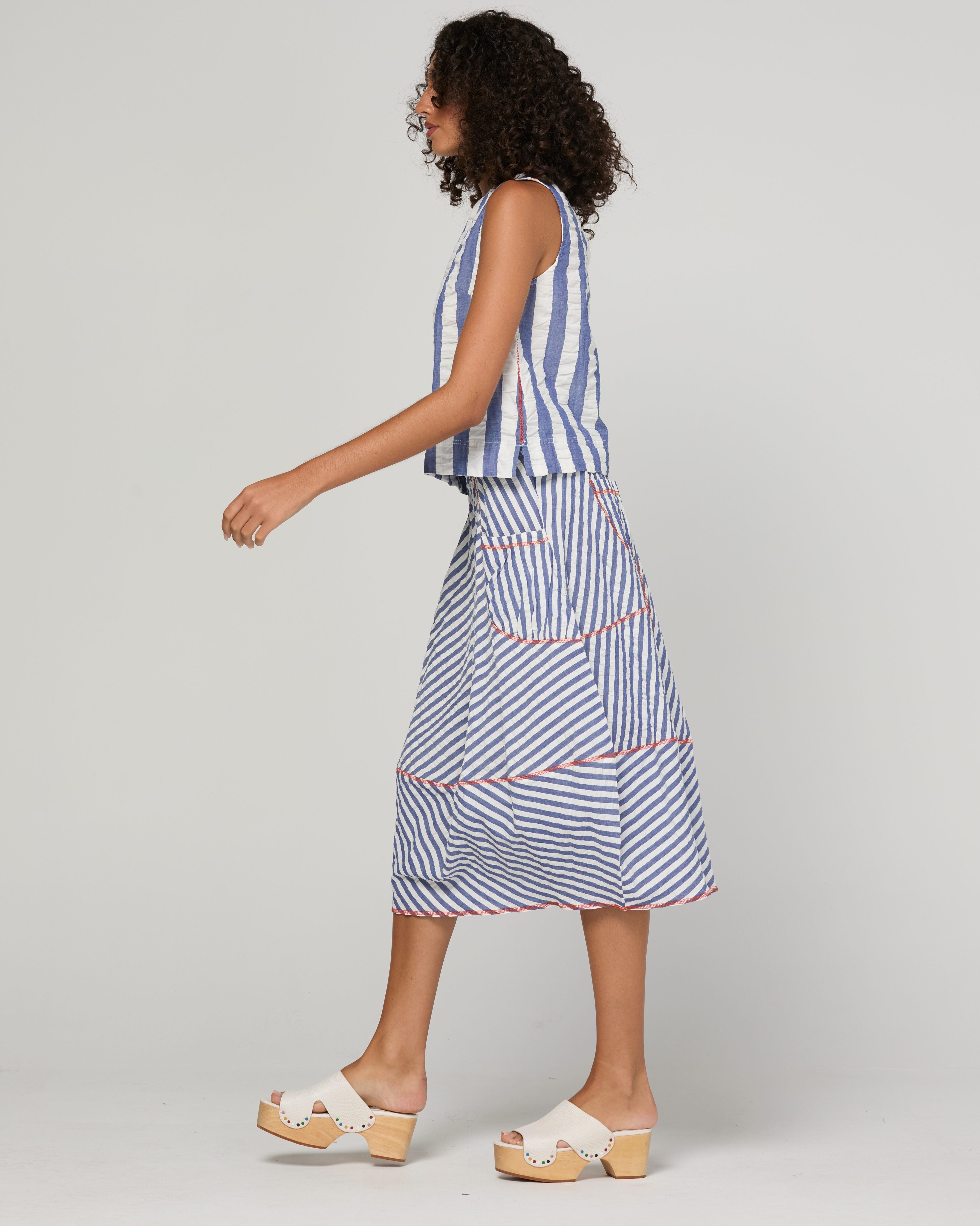 Guru Skirt - Ocean Stripe