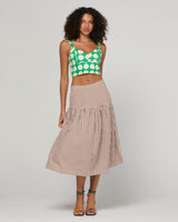 Coco Skirt - Cocoa Gingham