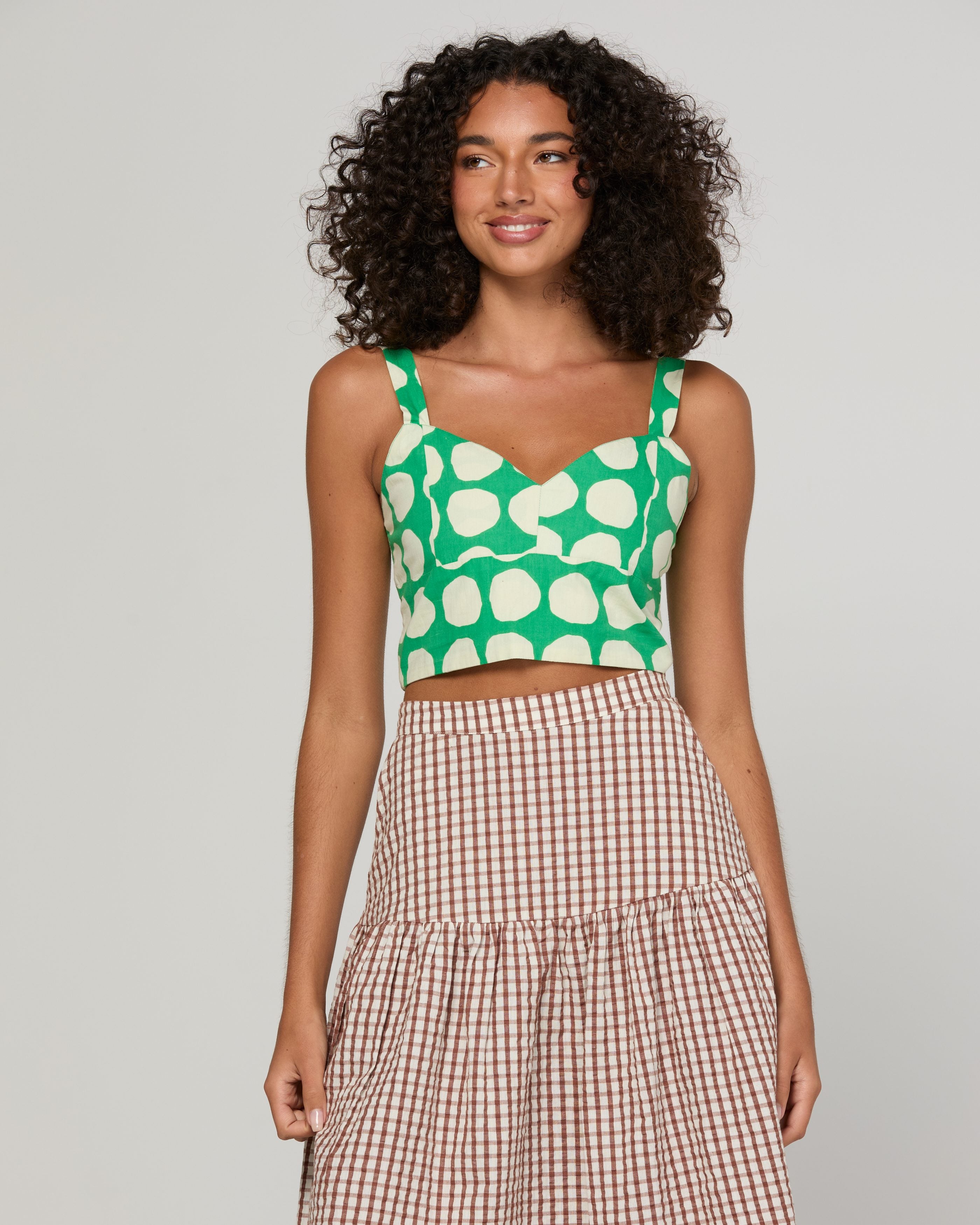 Coco Skirt - Cocoa Gingham