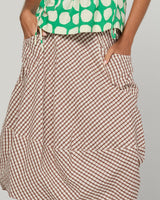 Guru Skirt - Cocoa Gingham