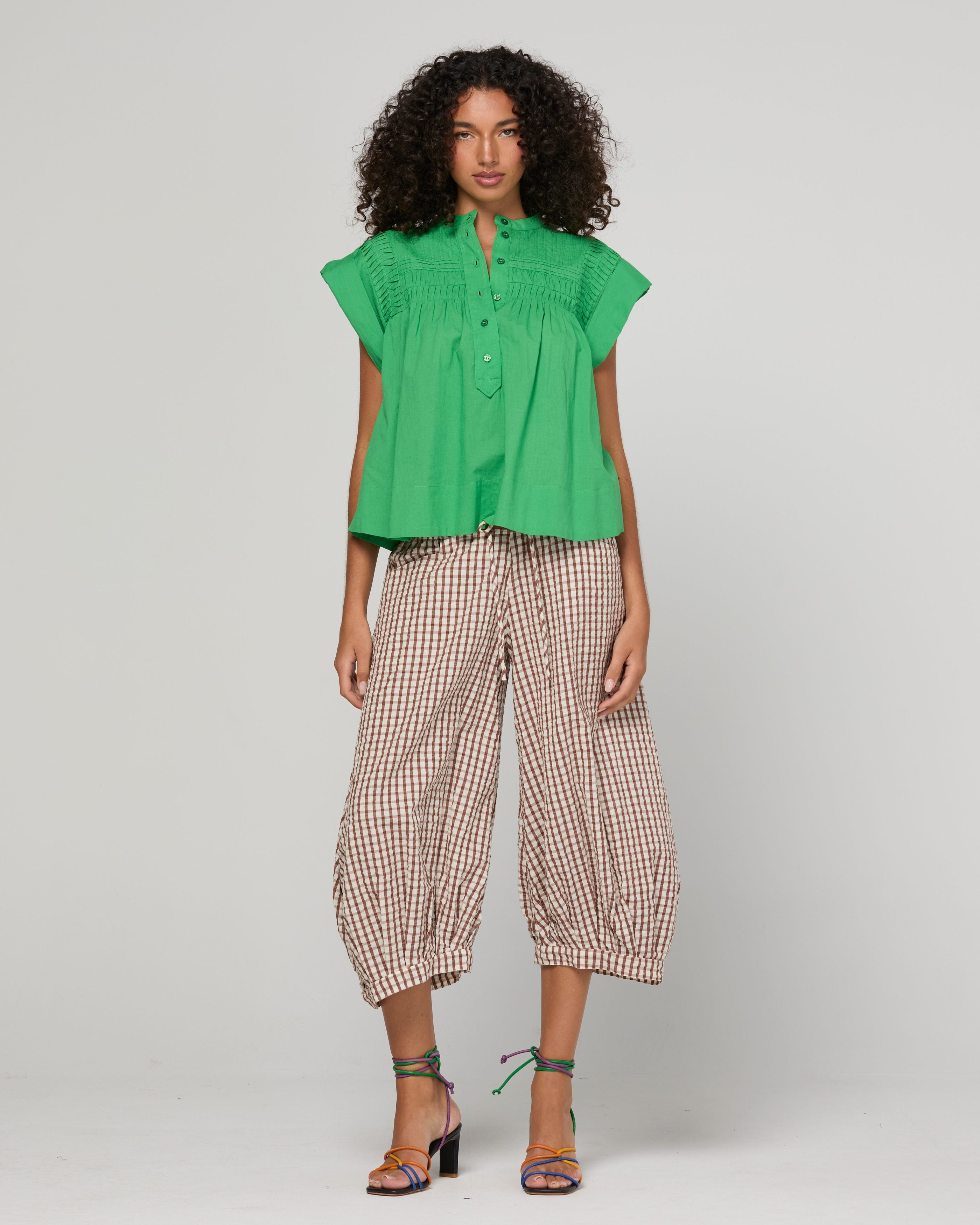 Guru Pant - Cocoa Gingham