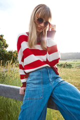 Wally Jumper- Red Stripe