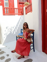 Ahana Dress - Washed Red