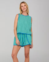 Cuba Short - Green Seersucker