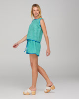 Cuba Short - Green Seersucker