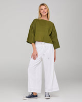 Dimple Top - Khaki