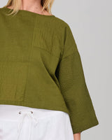 Dimple Top - Khaki