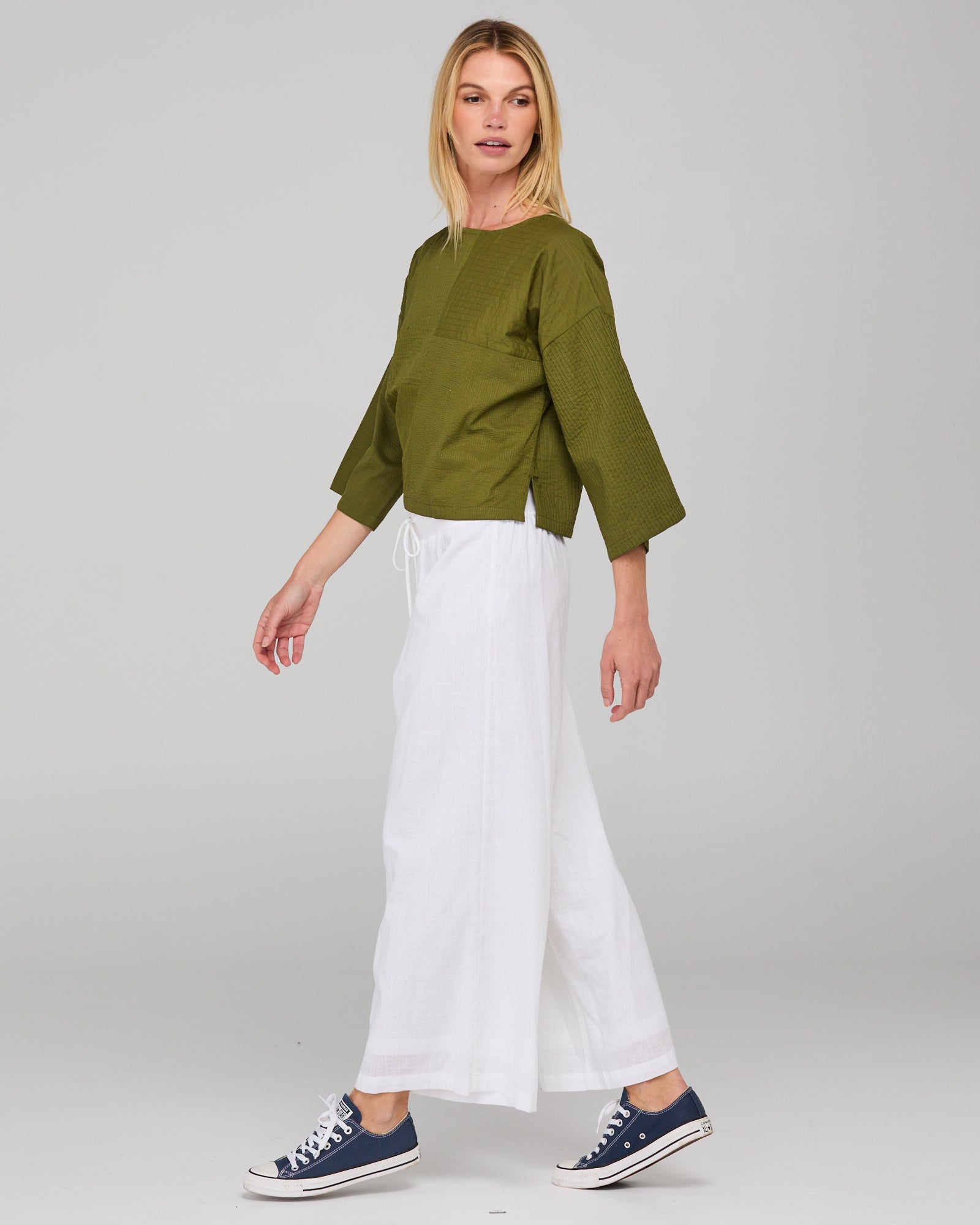 Dimple Top - Khaki
