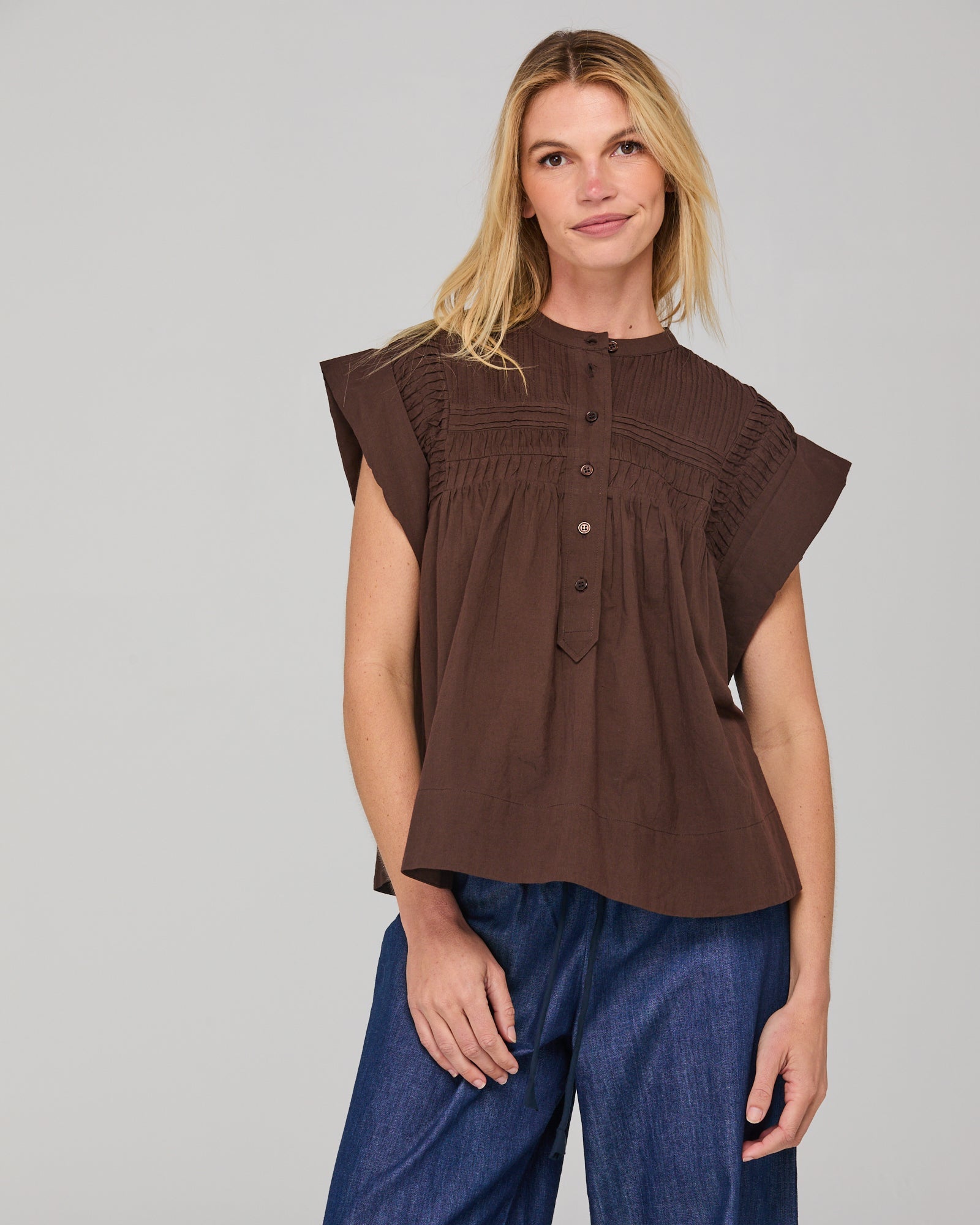 Danika Top - Ground Coffee