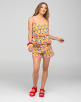 Splice Patch Short - Emilia Blue