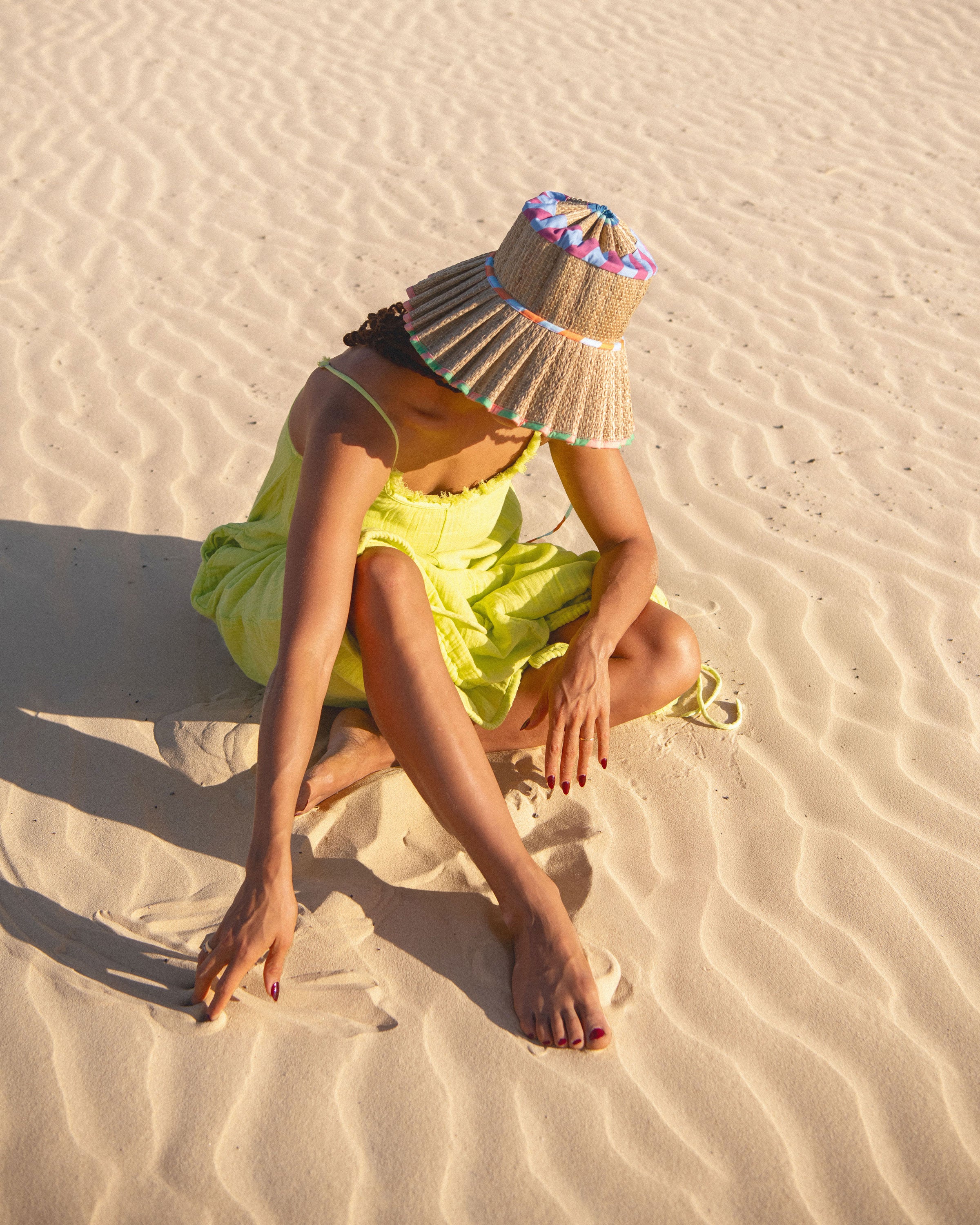 Luxe Capri Hat - Confetti Coast