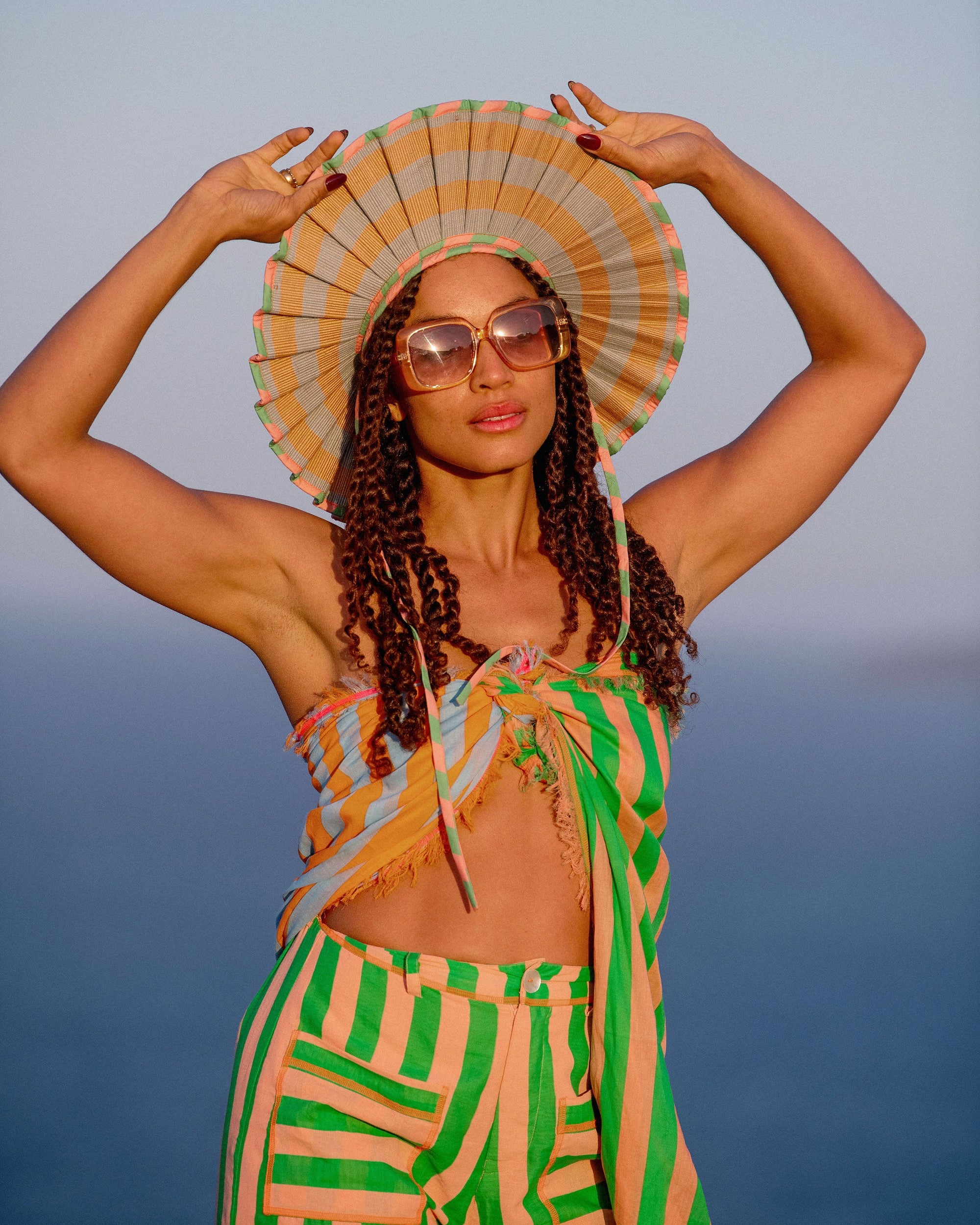Luxe Capri Hat - Sunset Samba