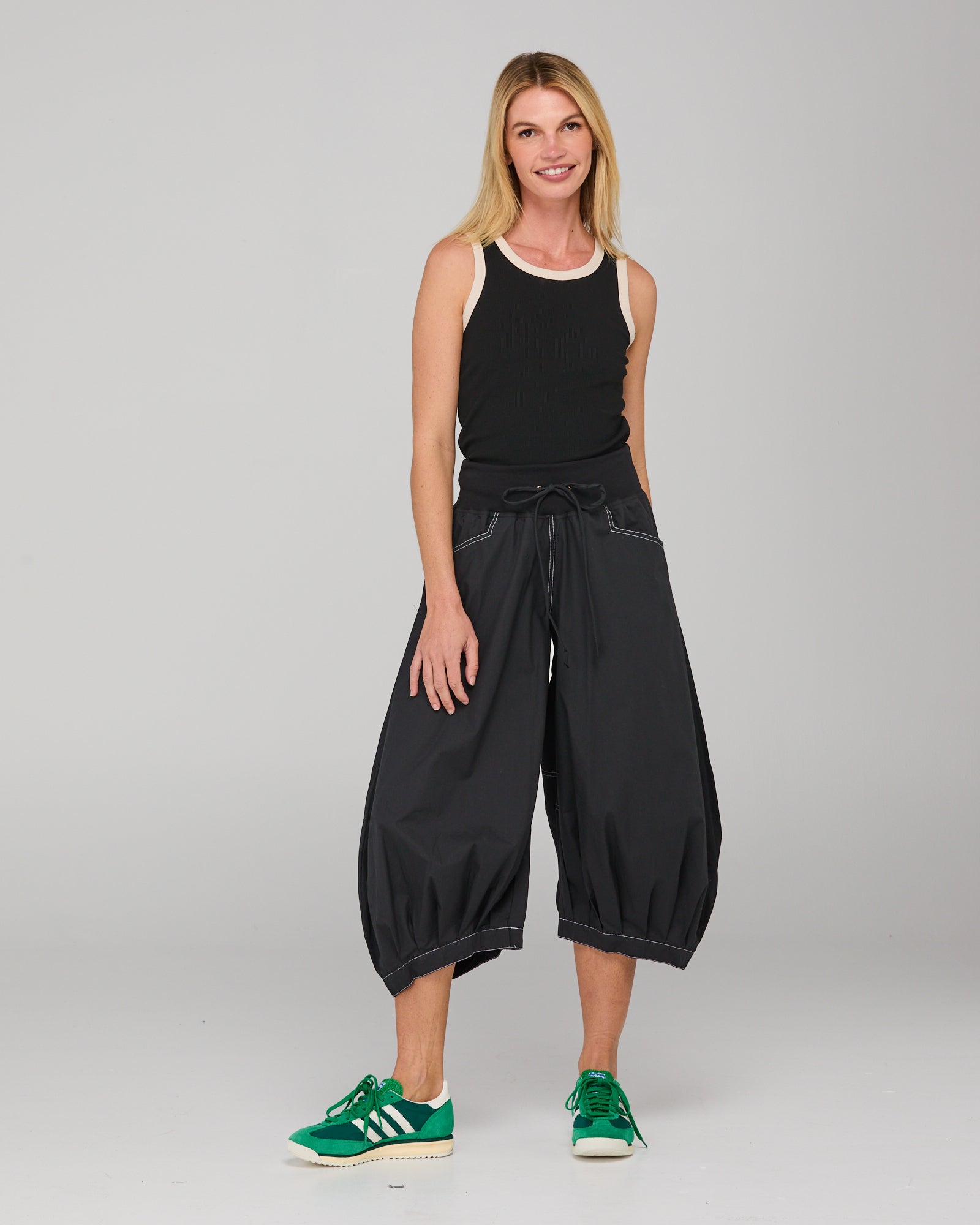 Guru Pant - Black/White Stitching