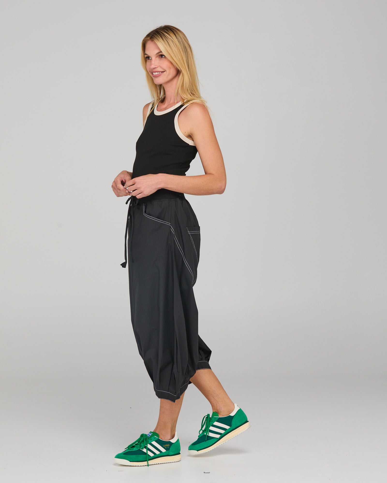 Guru Pant - Black/White Stitching