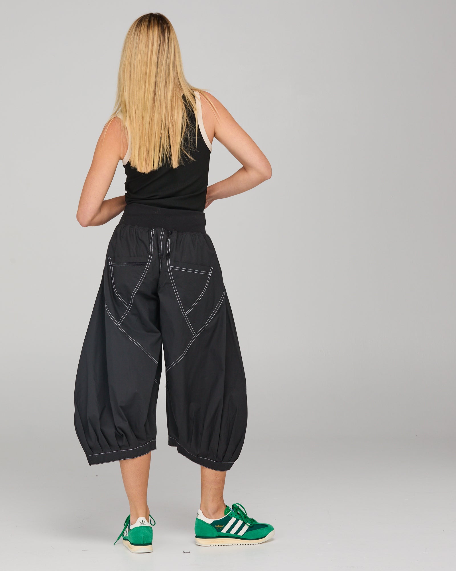 Guru Pant - Black/White Stitching